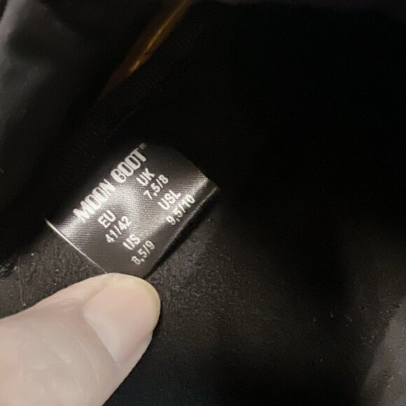 MOON BOOT Full Moon Icon Nylon Mule Black EU 41/ 42 Womens US 9.5/ 10 - Picture 12 of 12